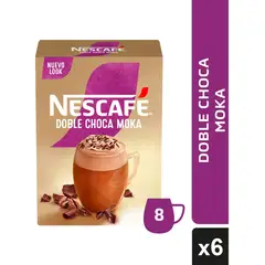 NESTLE - Café Nescafé Doble Choca Moka 8x23Gr X6 Cajas