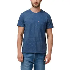 LEVIS - Polera Hombre Ss Classic Pocket Tee Azul