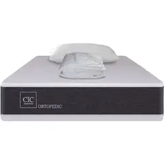 CIC - Colchon Ortopedic 1.5 Plazas + Almohada + Cubrecolchón