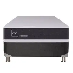 CIC - Box Spring 1.5 plazas Ortopedic Gris